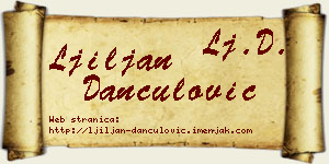 Ljiljan Dančulović vizit kartica